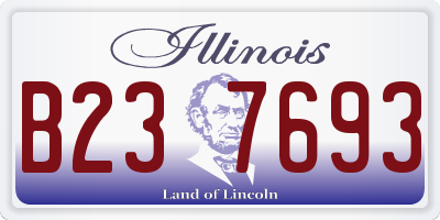 IL license plate B237693