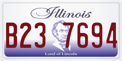 IL license plate B237694