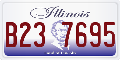 IL license plate B237695