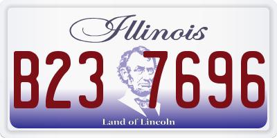 IL license plate B237696