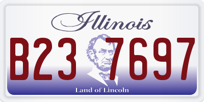 IL license plate B237697
