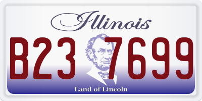 IL license plate B237699