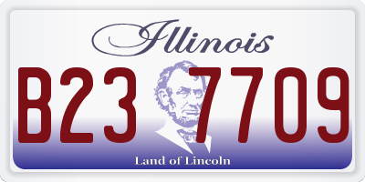 IL license plate B237709
