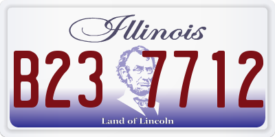 IL license plate B237712