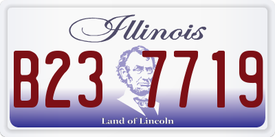 IL license plate B237719