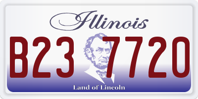 IL license plate B237720