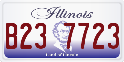 IL license plate B237723