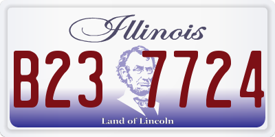 IL license plate B237724