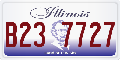 IL license plate B237727