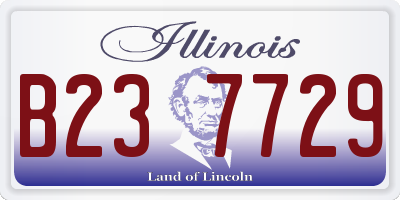 IL license plate B237729