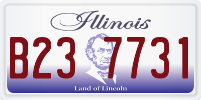 IL license plate B237731
