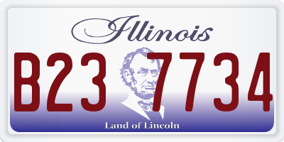 IL license plate B237734