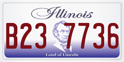 IL license plate B237736