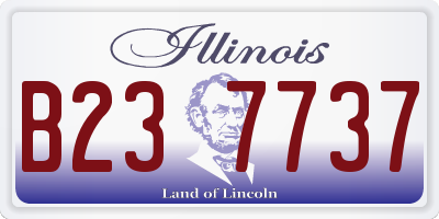 IL license plate B237737