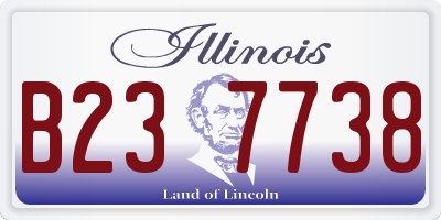 IL license plate B237738