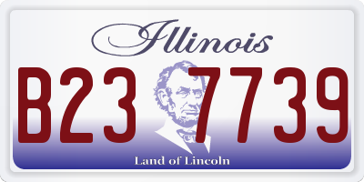 IL license plate B237739