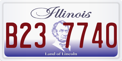 IL license plate B237740