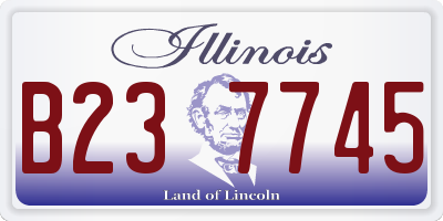 IL license plate B237745