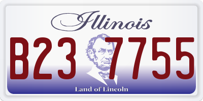 IL license plate B237755