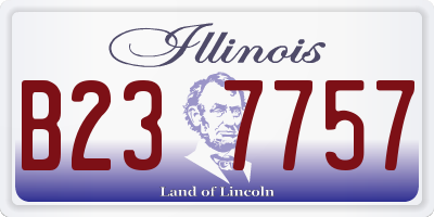 IL license plate B237757