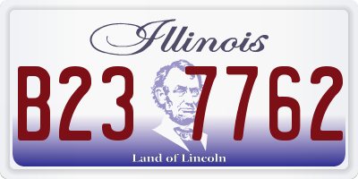 IL license plate B237762