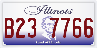 IL license plate B237766