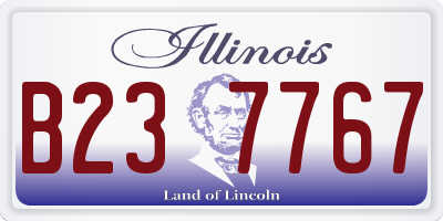 IL license plate B237767