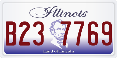 IL license plate B237769