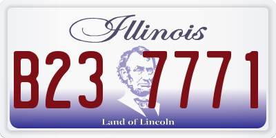IL license plate B237771