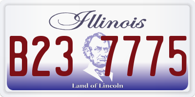 IL license plate B237775