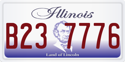 IL license plate B237776