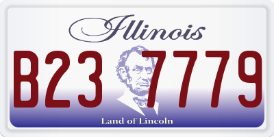 IL license plate B237779