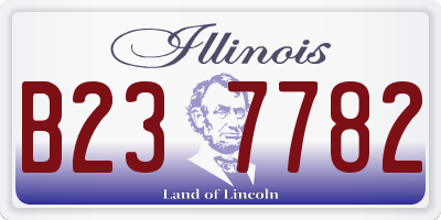 IL license plate B237782