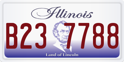 IL license plate B237788