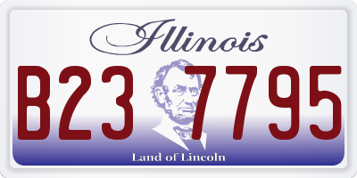 IL license plate B237795