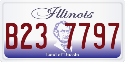 IL license plate B237797