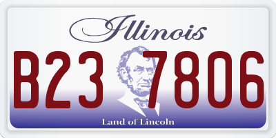 IL license plate B237806