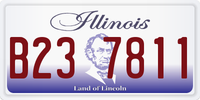 IL license plate B237811