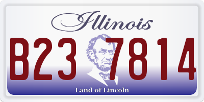 IL license plate B237814