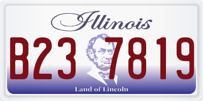 IL license plate B237819