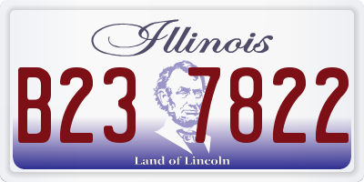 IL license plate B237822
