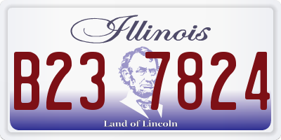 IL license plate B237824
