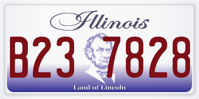 IL license plate B237828