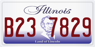 IL license plate B237829