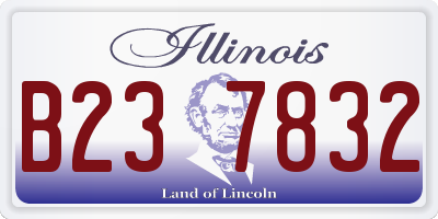 IL license plate B237832