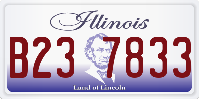 IL license plate B237833