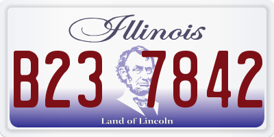 IL license plate B237842