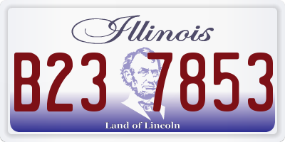 IL license plate B237853