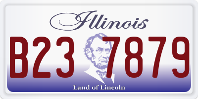 IL license plate B237879