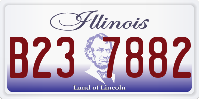 IL license plate B237882